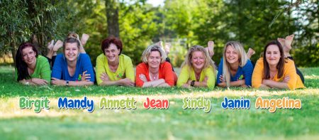 Von links nach rechts: Birgit, Mandy, Annett, Jean, Sindy, Janin, Angelina